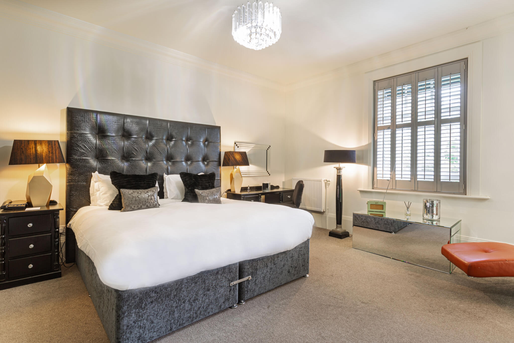 Forest Park Hotel Deluxe Double Room Bed scaled